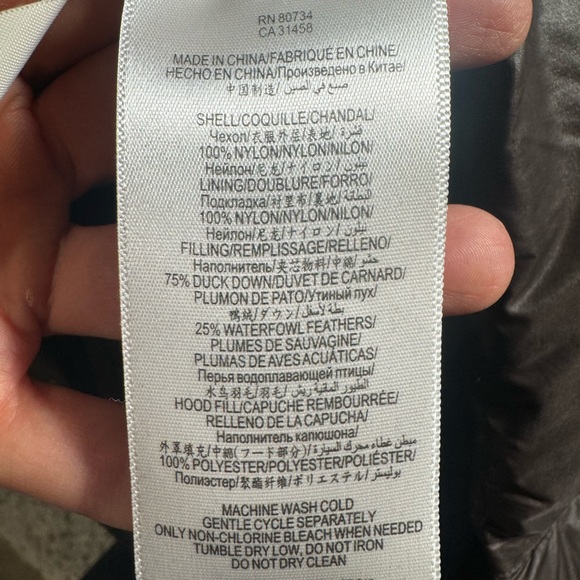 BCBG MaxAzria “Orson” Packable Lightweight Duck Down Puffer Jacket Espresso S - Picture 6 of 15